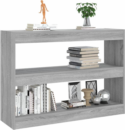 Bibliothek Grau / Sonoma 100x30x72cm