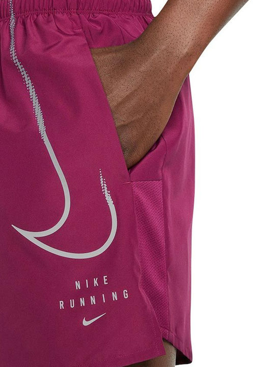 Run Division Challenger Men's Athletic Shorts Dri-Fit Sangria / Doll