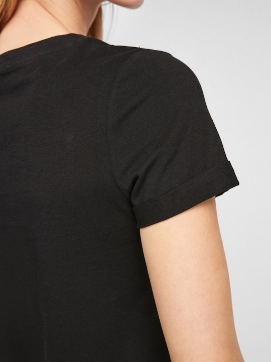 Γυναικείο T-shirt Μαύρο