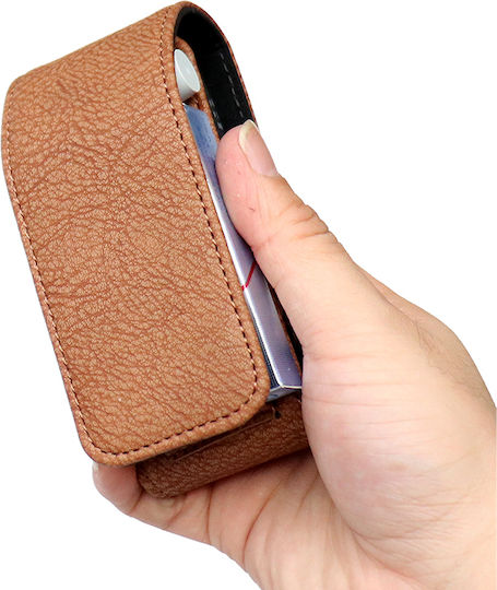 Sonique Fälle Schützende Flip Skinpro PU Hülle für IQOS 3.0 / 3.0 IQOS DUO Coffee
