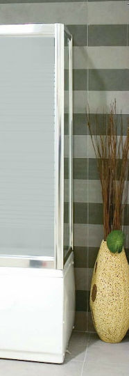 Karag SN-10 Σταθερό Πλαϊνό Μπανιέρας 80x148cm Clear Glass