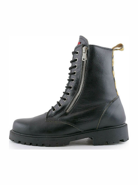 Leather Women's Ankle Boots Black