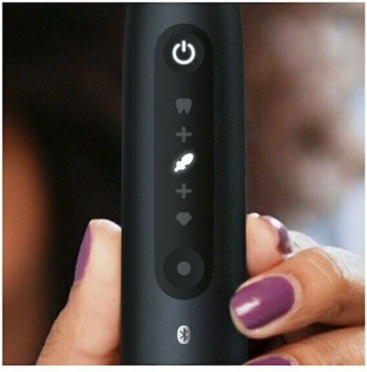 Oral-B IO Series 5 Electric Toothbrush with Pressure Sensor and Travel Case Black & White