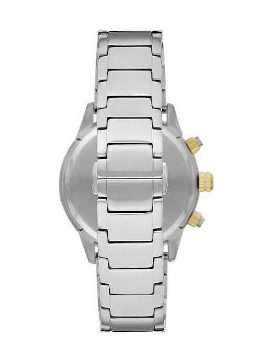 Emporio Armani Mario Men's Watch 43mm Battery Silver