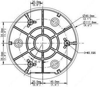 Uniarch Halterung für CCTV-Systemkameras TR-JB03-I-IN