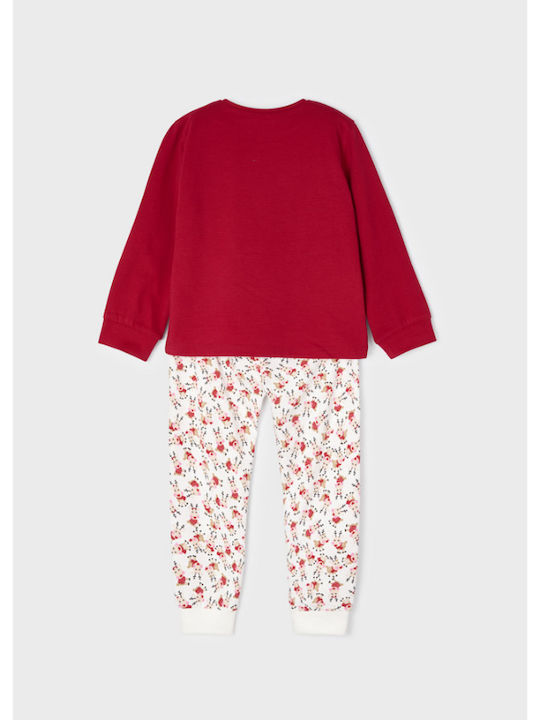Mayoral Kids' Pajamas Winter Cotton Red Christmas