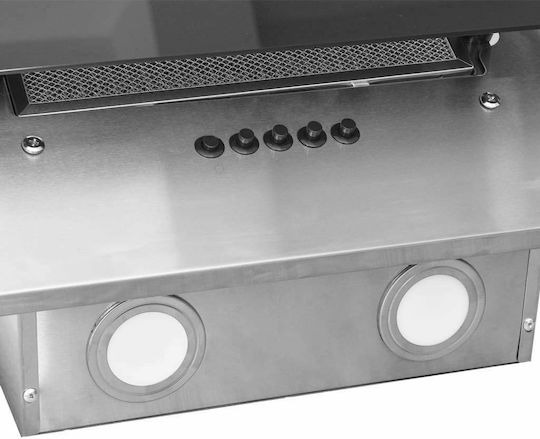 vidaXL Каминен аспиратор 90см Inox
