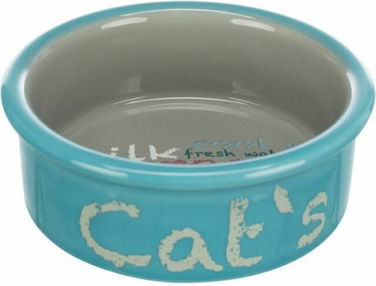 Trixie Eat On Feet Ceramic Bowl Food & Water for Dog & Cat with Base 300ml 12cm Multicolour 2pcs
