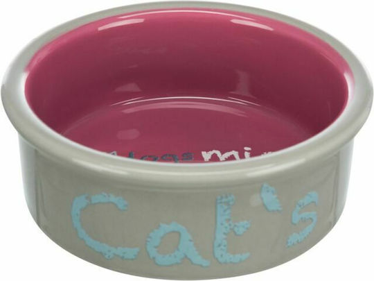 Trixie Eat On Feet Ceramic Bowl Food & Water for Dog & Cat with Base 300ml 12cm Multicolour 2pcs