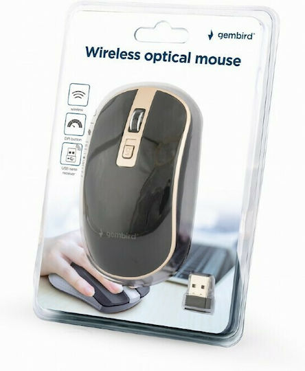 Gembird MUSW-4B-06-BG Wireless Mouse Black/Gold