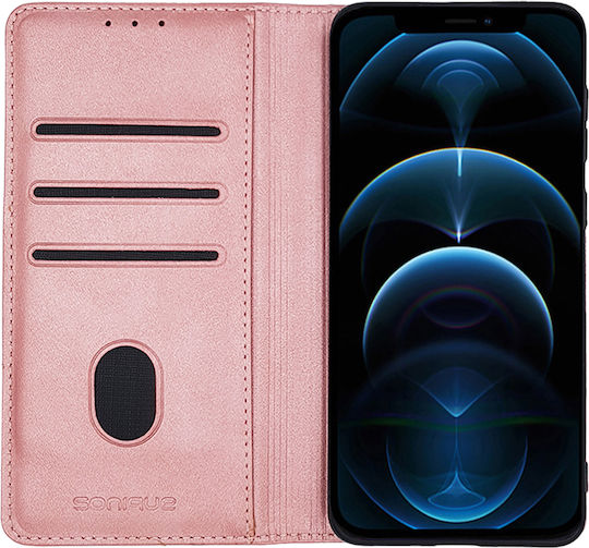 Sonique Vintage Brieftasche Synthetisches Leder Rose Gold (Realme 9 5G / 9 Pro)