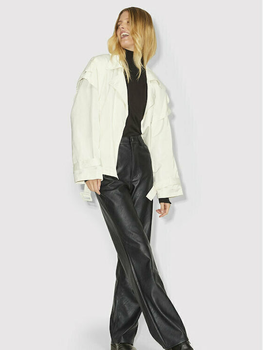 Damen Stoff Hose Schwarz