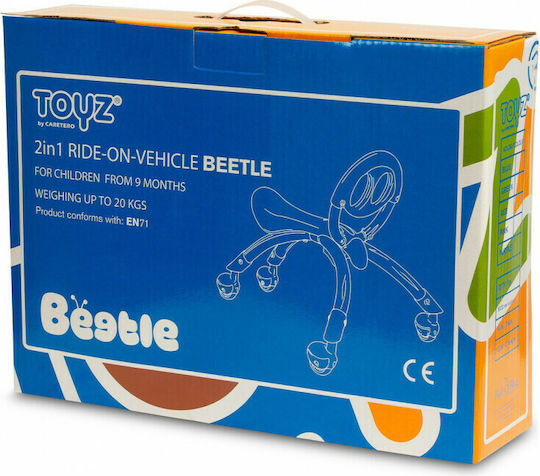 Toyz Beetle 2 in 1 Ride On για 9+ μηνών Μπλε