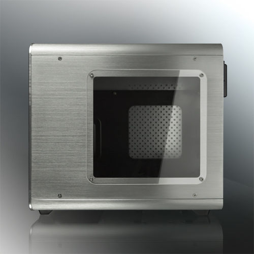 Raijintek Metis Plus Mini Tower Κουτί Υπολογιστή με Πλαϊνό Παράθυρο Ασημί
