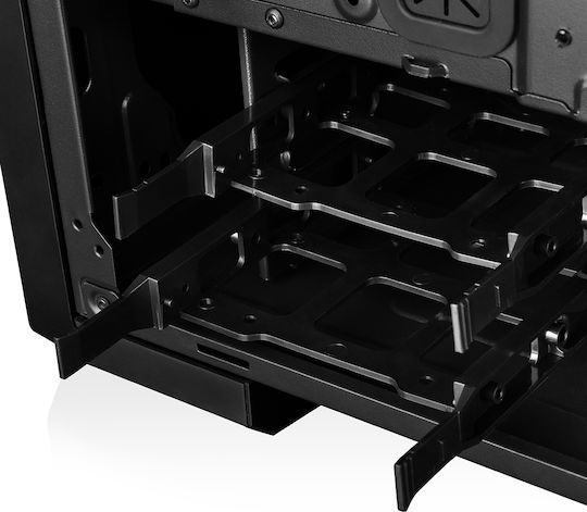 Modecom Oberon Pro Геймърско Midi Tower Компютърна Кутия с Страничен Прозорец Черна