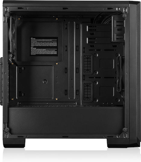 Modecom Oberon Pro Геймърско Midi Tower Компютърна Кутия с Страничен Прозорец Черна