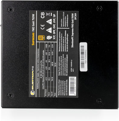 SilentiumPC Supremo FM2 750W Schwarz Computer-Netzteil Vollständig modular 80 Plus Gold