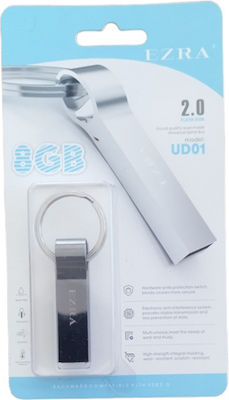Ezra UD01 8GB USB 2.0 Stick Argint