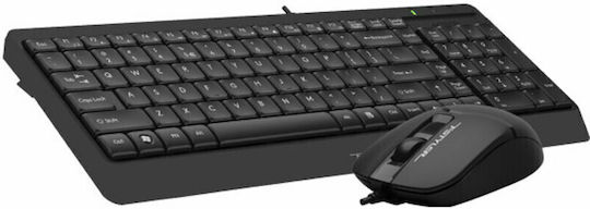 A4Tech Fstyler Combo F1512S Σετ Πληκτρολόγιο & Ποντίκι Ελληνικό