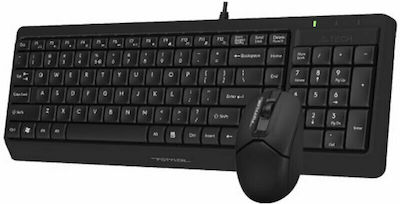 A4Tech Fstyler Combo F1512S Set tastatură și mouse Greacă