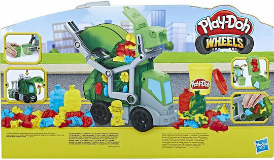 Hasbro Плей-Доу Пластелини - Игра Камион За Боклук За Възраст Над 3 Години 4 Части