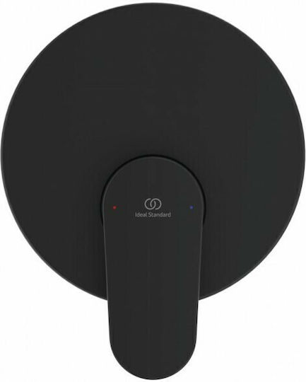 Ideal Standard Cerafine O Μίκτης Μπαταρίας Εντοιχισμού Ντουζιέρας 2 Εξόδων Μαύρος