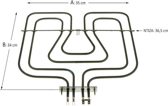 Ofenteile & Zubehör AEG Ober-Heizelement & Grill Für Ofen 800+1650 Watt