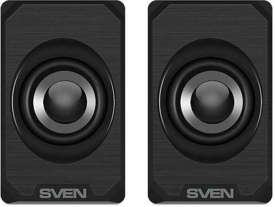 Sven 180 Ηχεία Υπολογιστή 2.0 με Ισχύ 6W Μαύρα