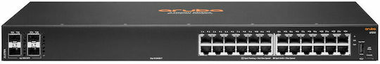 Aruba 6100 Managed L2 Switch με 24 Θύρες Gigabit (1Gbps) Ethernet και 4 SFP Θύρες