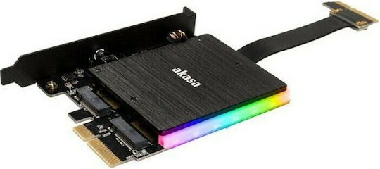 Akasa PCIe Erweiterungskarte mit 2 M.2 Anschlüssen