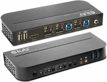 Club3D DisplayPort/HDMI KVM Switch For Dual DisplayPort CSV-7210