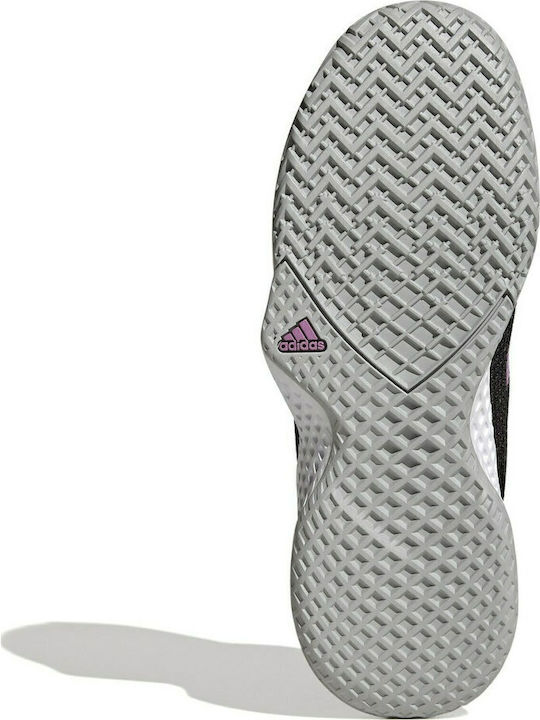 adidas CourtFlash Women's Tennis Shoes for All Courts Black / Semi Pulse Lilac / Grey Two