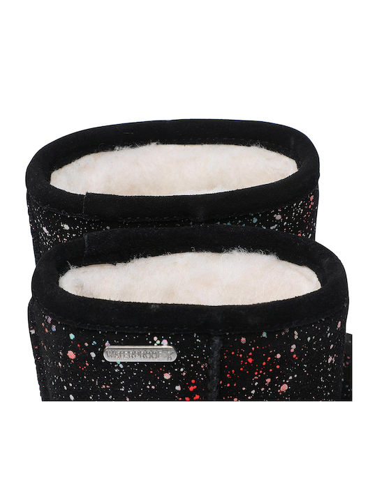 Galaxy Brumby Suede Kinder-Schneestiefel Schwarz