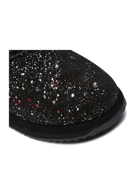 Galaxy Brumby Suede Kinder-Schneestiefel Schwarz