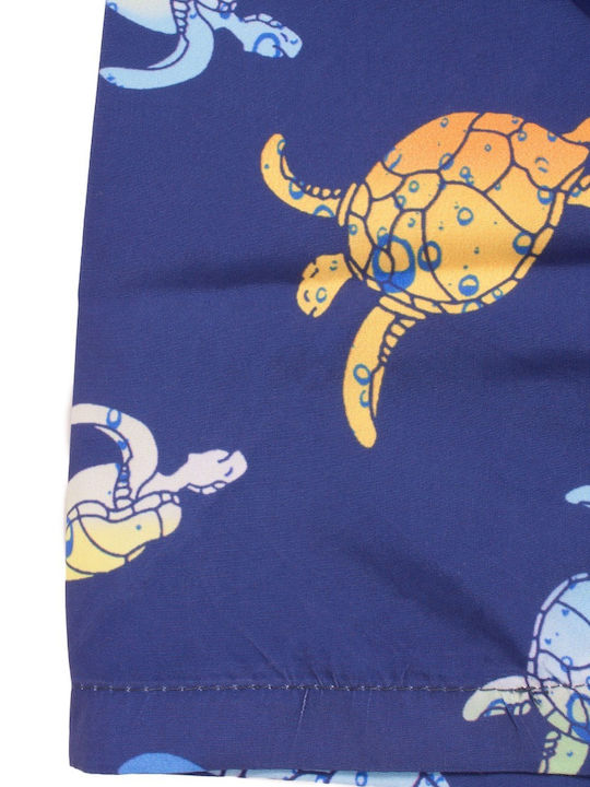 Moon Stone Sea Turtle Kinder Badeanzug Badeshorts Marineblau
