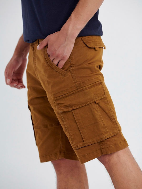 Men's Cargo Shorts Regular Fit Brown