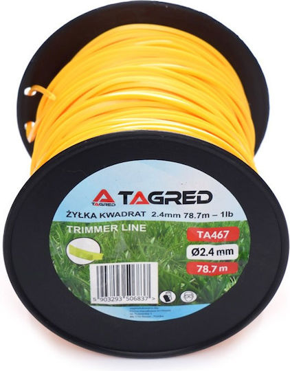 Tagred Square Brush Cutter Trimmer Line 2.4mm 78.7m TA467