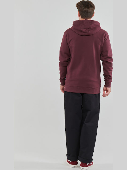 Sweatshirt mit Kapuze Burgundisch