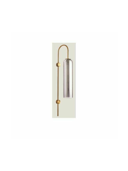 Eurolamp Modern Lamp Wall with Socket E27 Gold 10x70cm