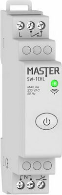 Master Allgemeine Verwendung Schienenumschalter WiFi 230V 8A