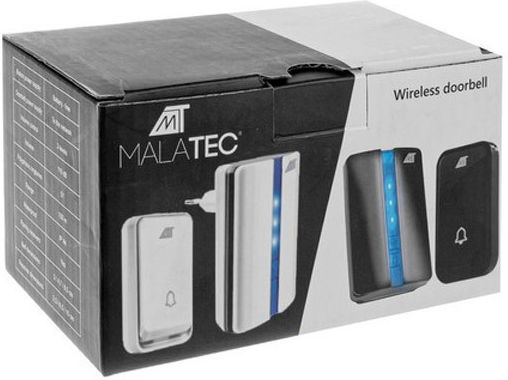 Malatec Ασύρματο Κουδούνι Πόρτας Λευκό
