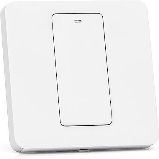 Meross Recessed Wall Switch Wi-Fi Lighting One-Way with Frame White