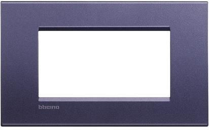 Legrand Bticino Living Light Switch Frame 4 Positions Horizontal Installation in Blue Color LNA4804CB