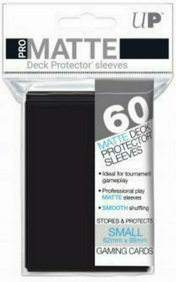 Ultra Pro Game Accessory Pro-Matte Small Card Sleeves Black 62x89mm 60τμχ 84021