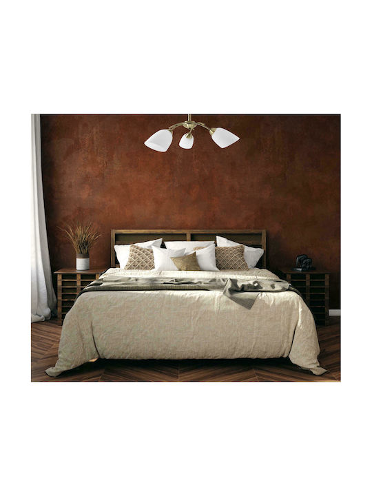 Active Jet Nikita 3P Ceiling Mount Light 70cm Gold with Socket E27