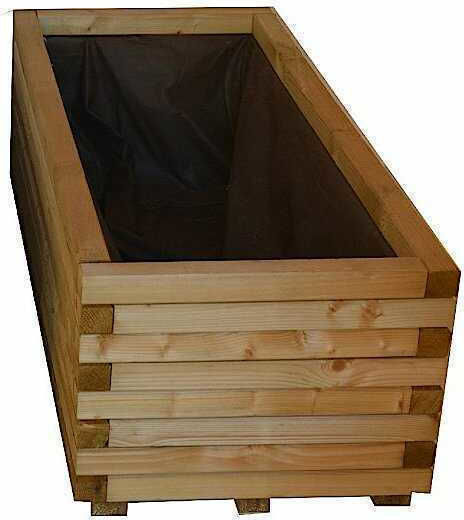Showood Planter Box Lemn Maro 90x40x33cm.