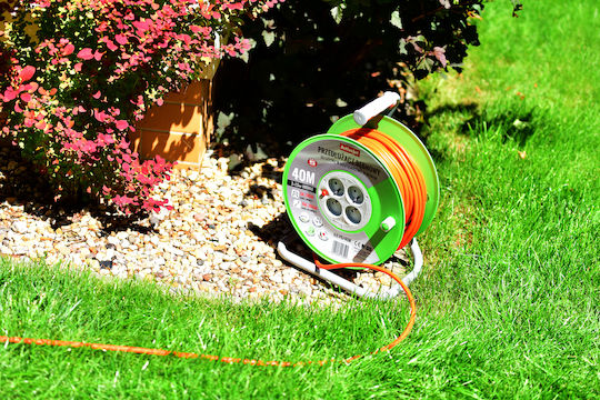 Active Jet Extension Reel Cord 3 x 1mm²/20m Orange