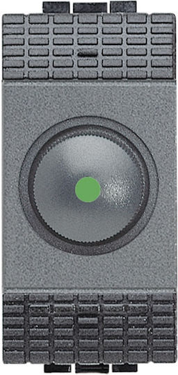 Legrand Bticino Living Light Comutator Cu Variator Încastrat Fără Ramă Clasic Rotativ 500W Gri