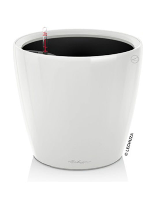 Lechuza Classico Premium 28 Flower Pot Self-Watering 28x26cm in White Color 16040