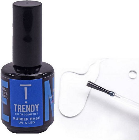 Trendy Color Cosmetics Clear Grundierung für Gel-Nagellacke Gummi 15ml